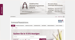Desktop Screenshot of lvz-trauer.de
